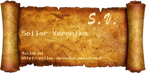 Seiler Veronika névjegykártya